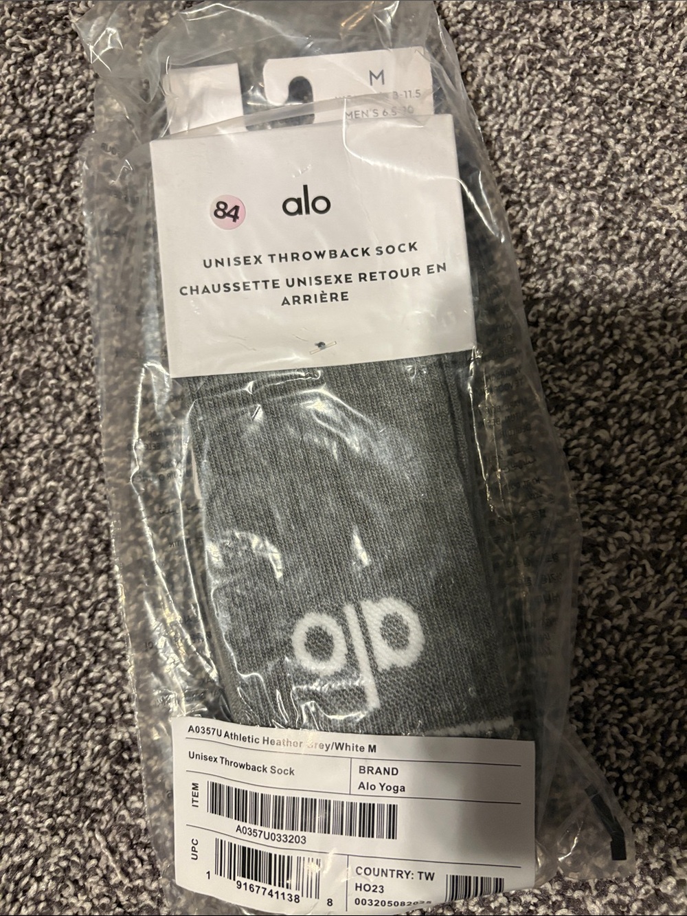ALO Yoga Unisex Throwback Socks